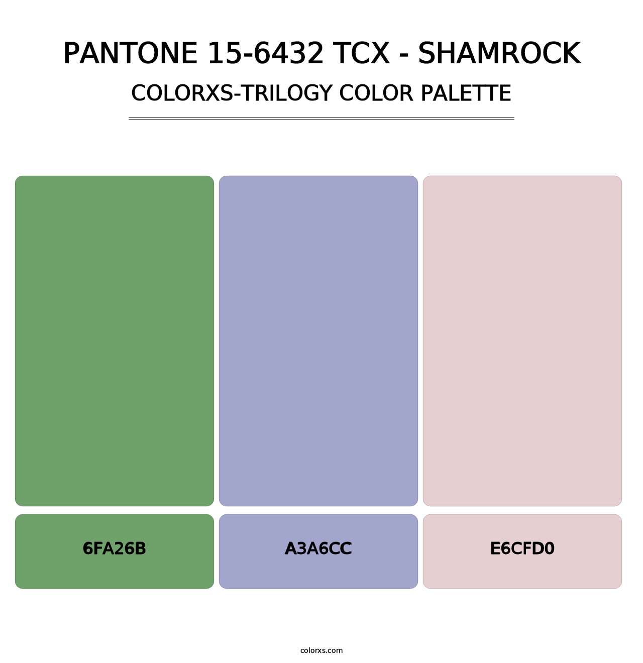 PANTONE 15-6432 TCX - Shamrock - Colorxs Trilogy Palette