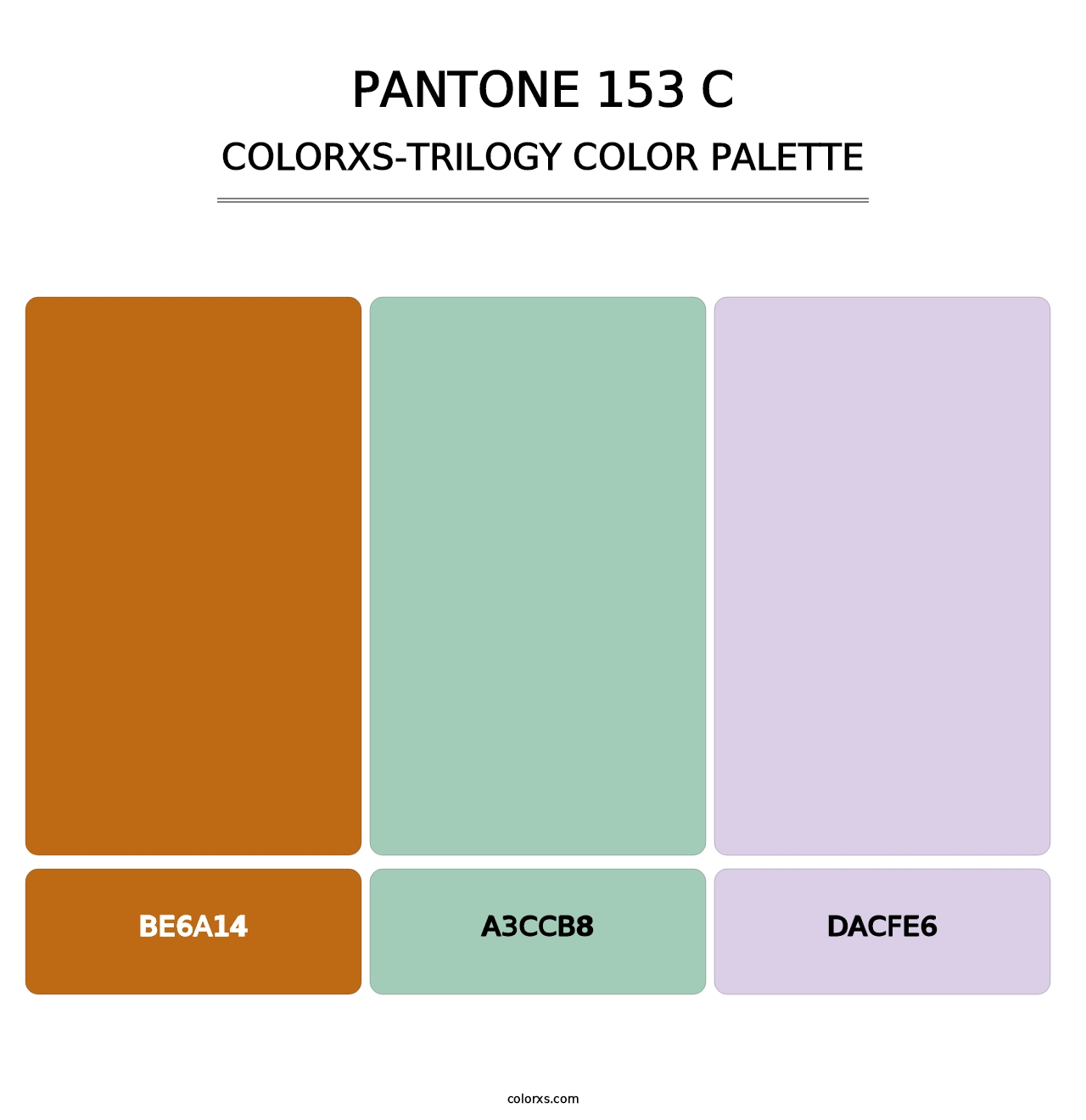 PANTONE 153 C - Colorxs Trilogy Palette