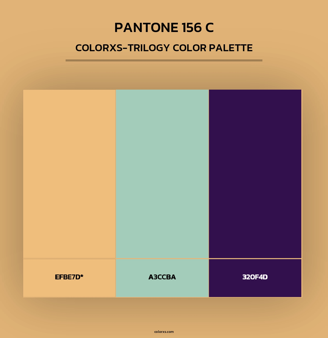 PANTONE 156 C - Colorxs Trilogy Palette