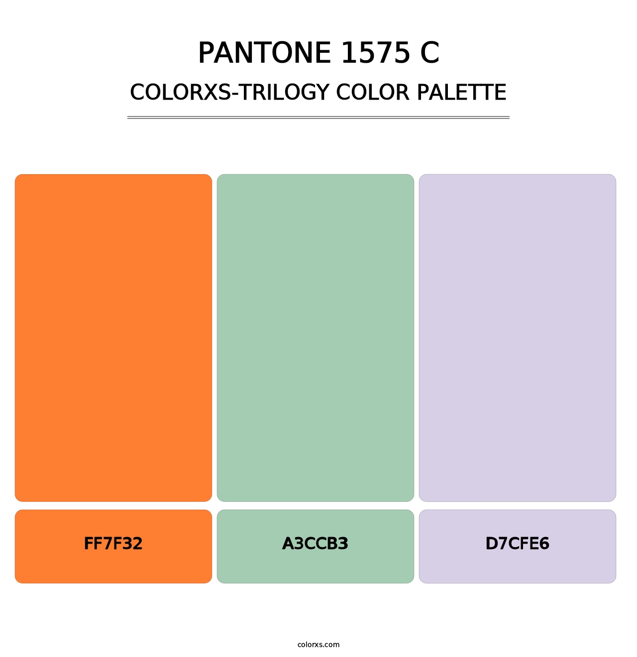 PANTONE 1575 C - Colorxs Trilogy Palette