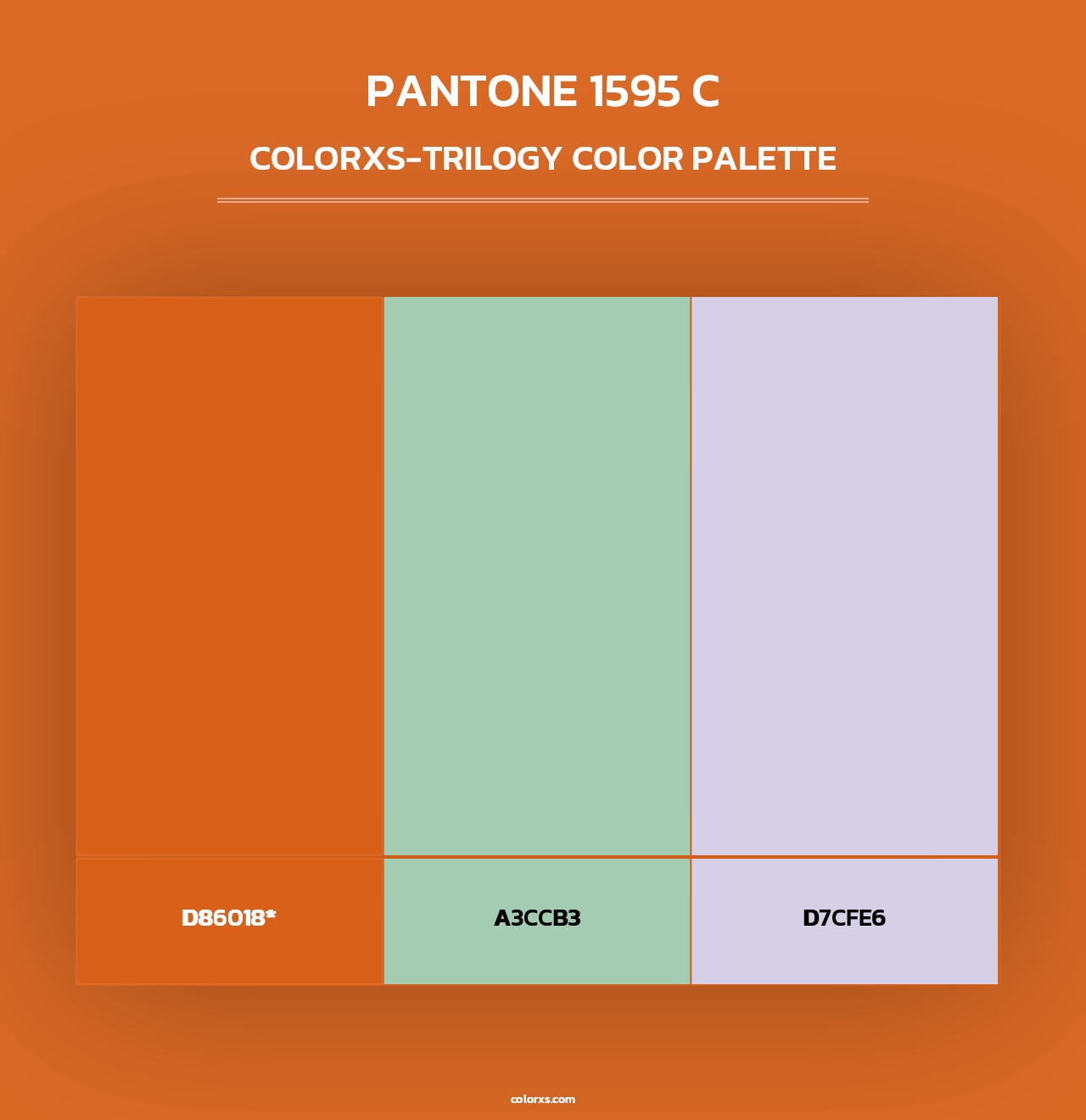 PANTONE 1595 C - Colorxs Trilogy Palette