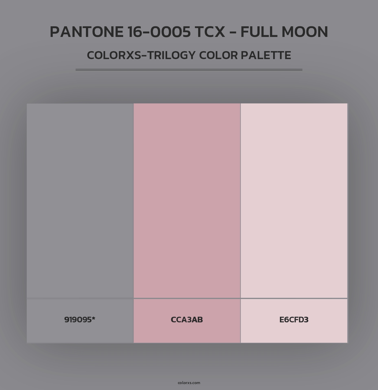 PANTONE 16-0005 TCX - Full Moon - Colorxs Trilogy Palette