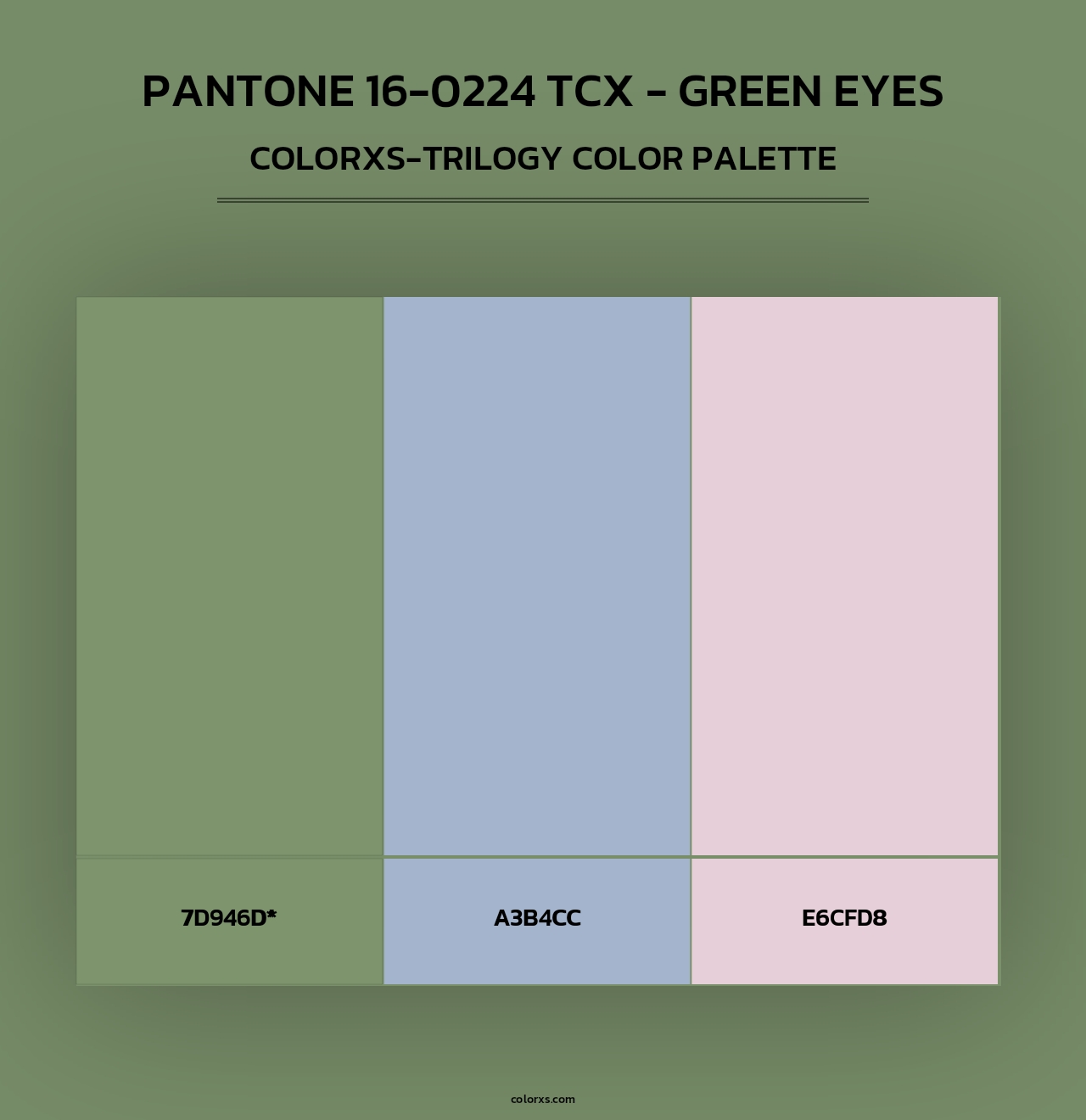 PANTONE 16-0224 TCX - Green Eyes - Colorxs Trilogy Palette