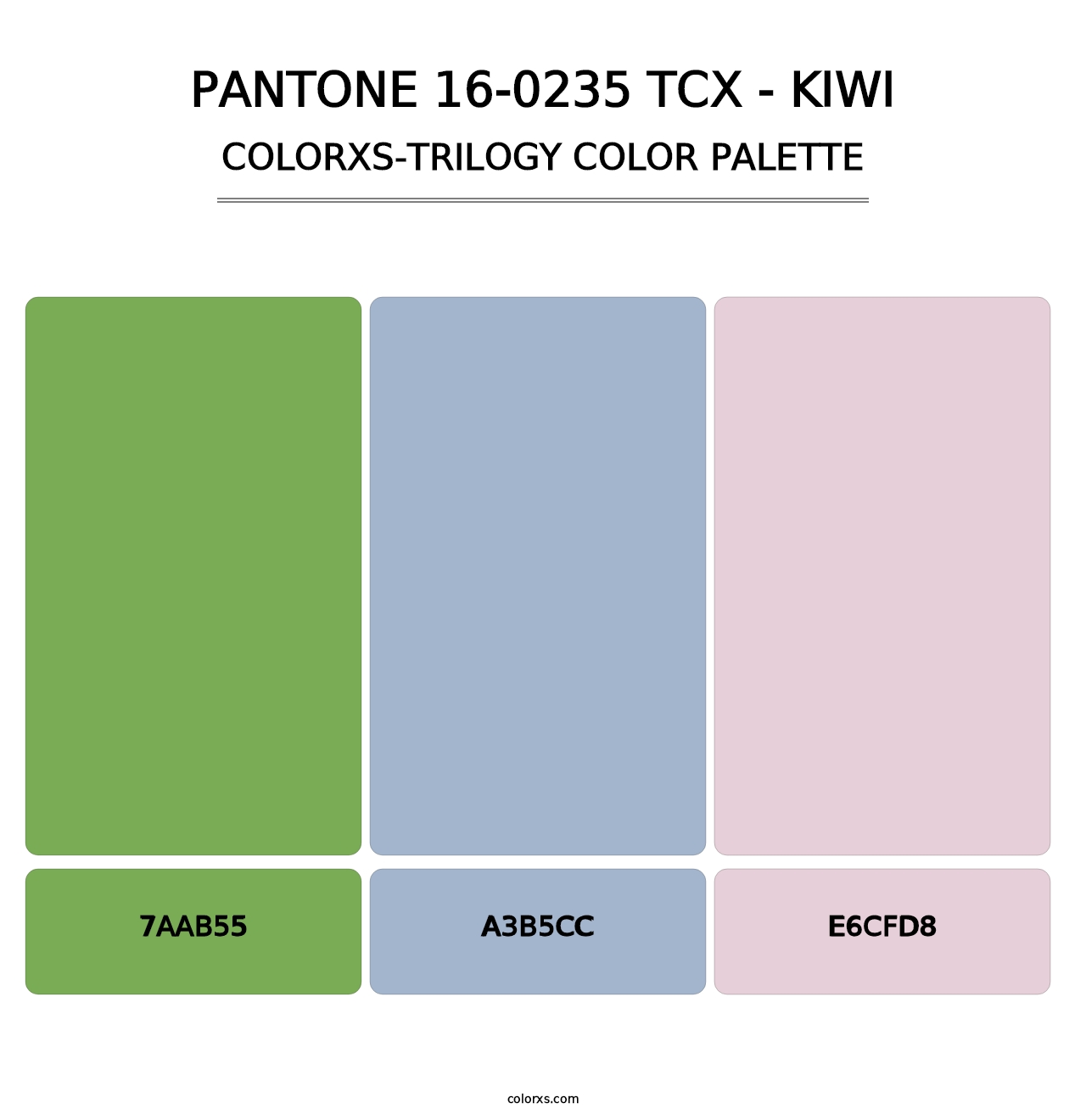 PANTONE 16-0235 TCX - Kiwi - Colorxs Trilogy Palette
