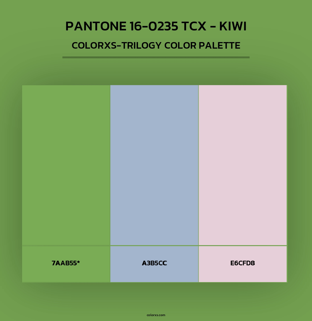 PANTONE 16-0235 TCX - Kiwi - Colorxs Trilogy Palette