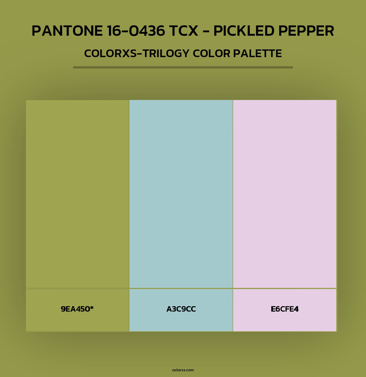 PANTONE 16-0436 TCX - Pickled Pepper - Colorxs Trilogy Palette