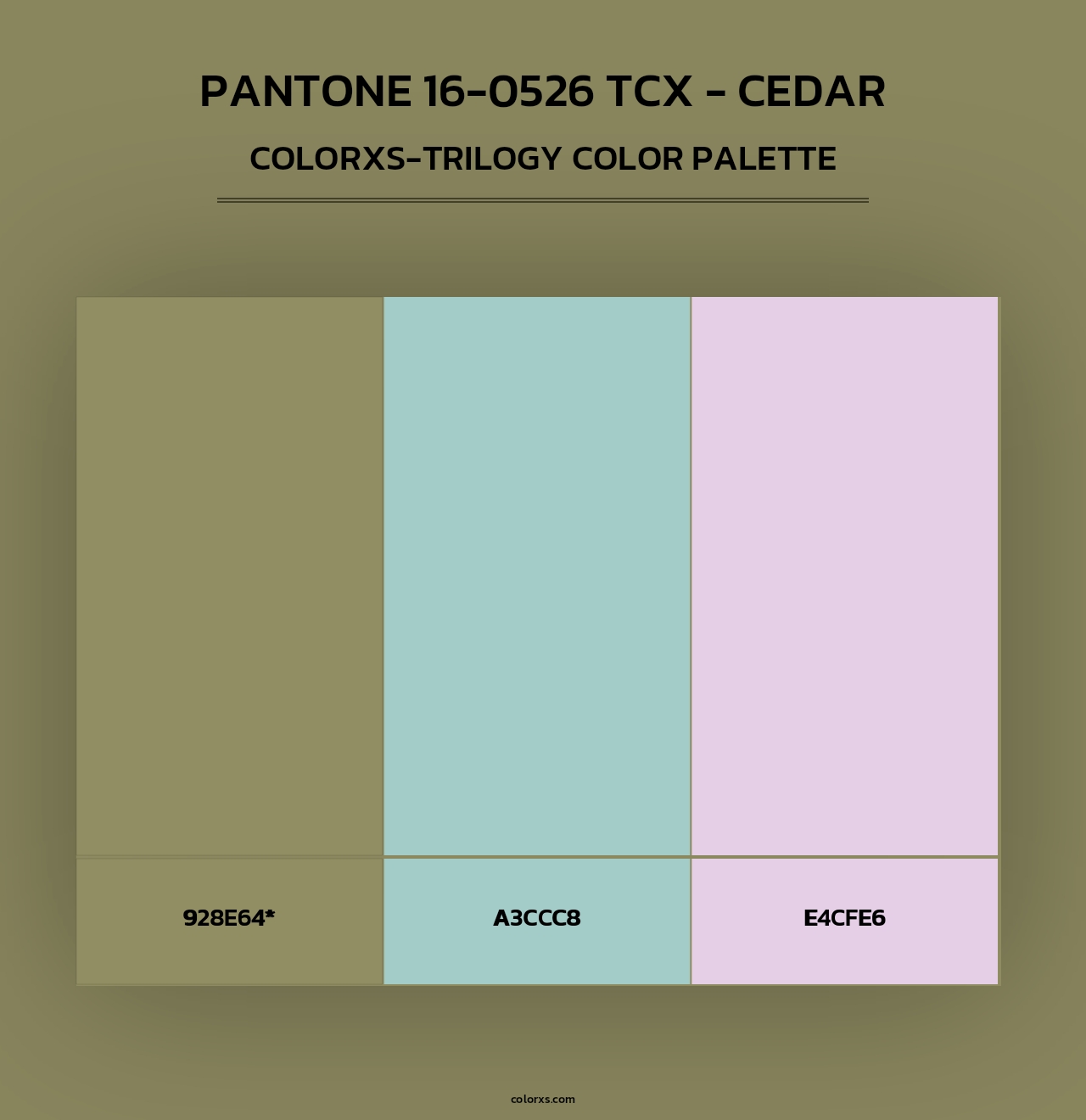 PANTONE 16-0526 TCX - Cedar - Colorxs Trilogy Palette