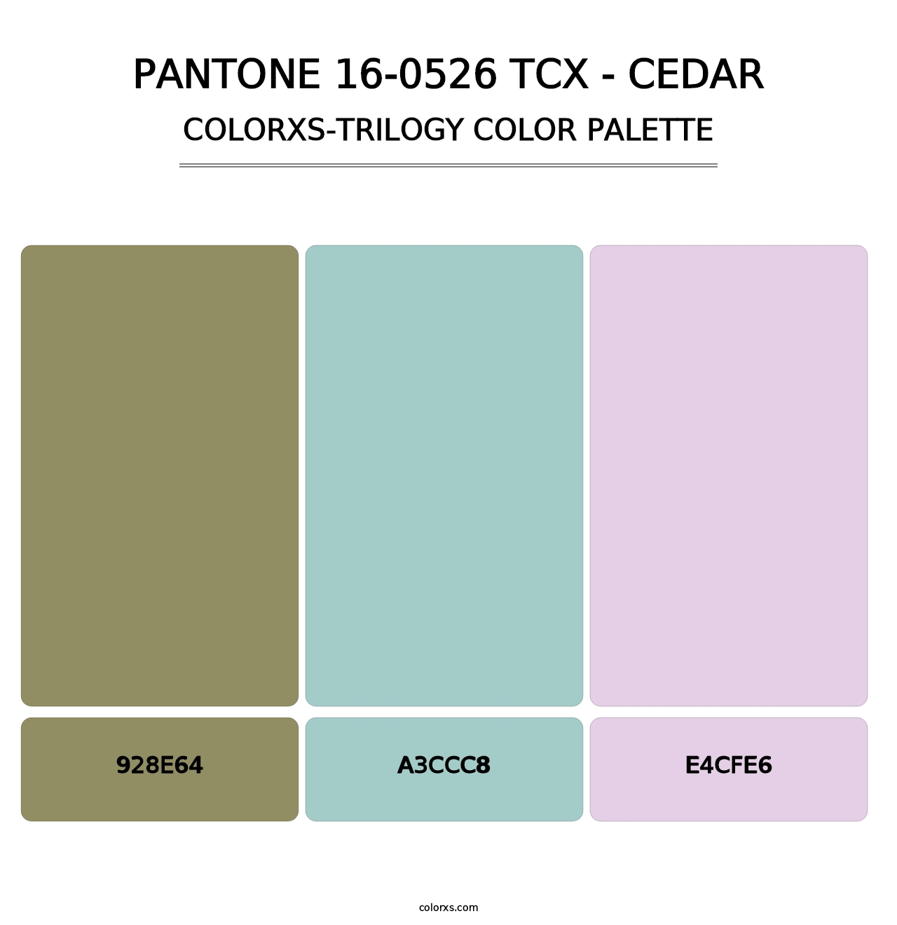 PANTONE 16-0526 TCX - Cedar - Colorxs Trilogy Palette