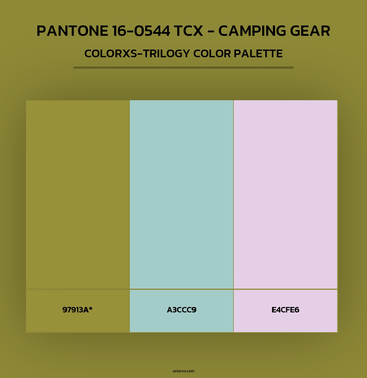 PANTONE 16-0544 TCX - Camping Gear - Colorxs Trilogy Palette