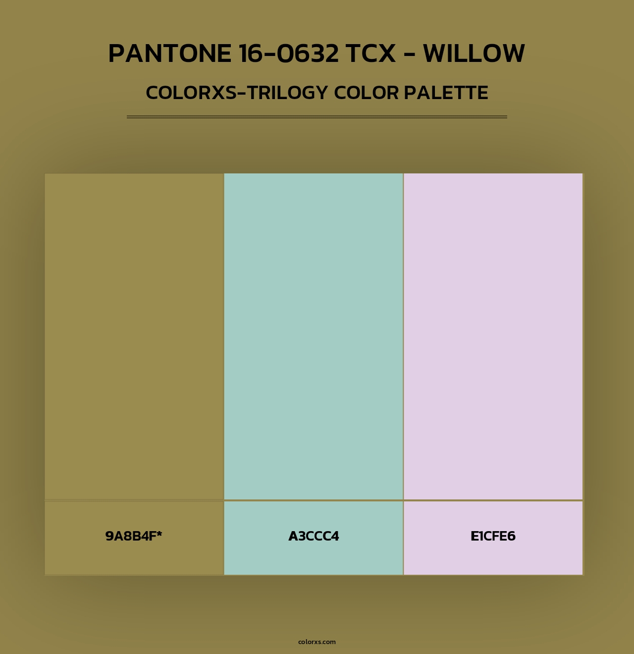 PANTONE 16-0632 TCX - Willow - Colorxs Trilogy Palette