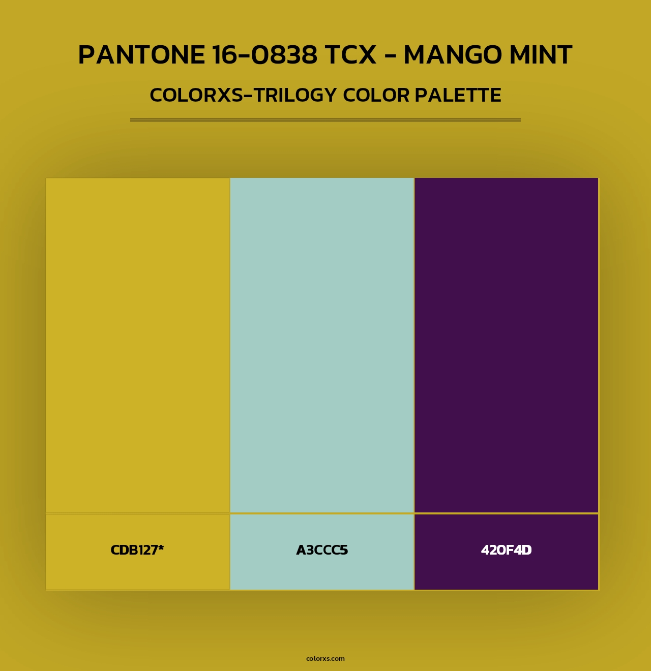 PANTONE 16-0838 TCX - Mango Mint - Colorxs Trilogy Palette