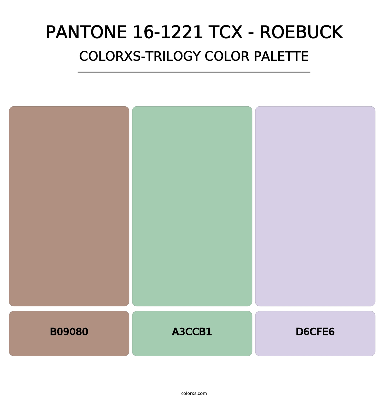 PANTONE 16-1221 TCX - Roebuck - Colorxs Trilogy Palette