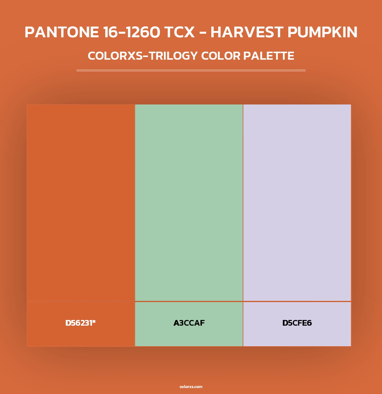 PANTONE 16-1260 TCX - Harvest Pumpkin - Colorxs Trilogy Palette