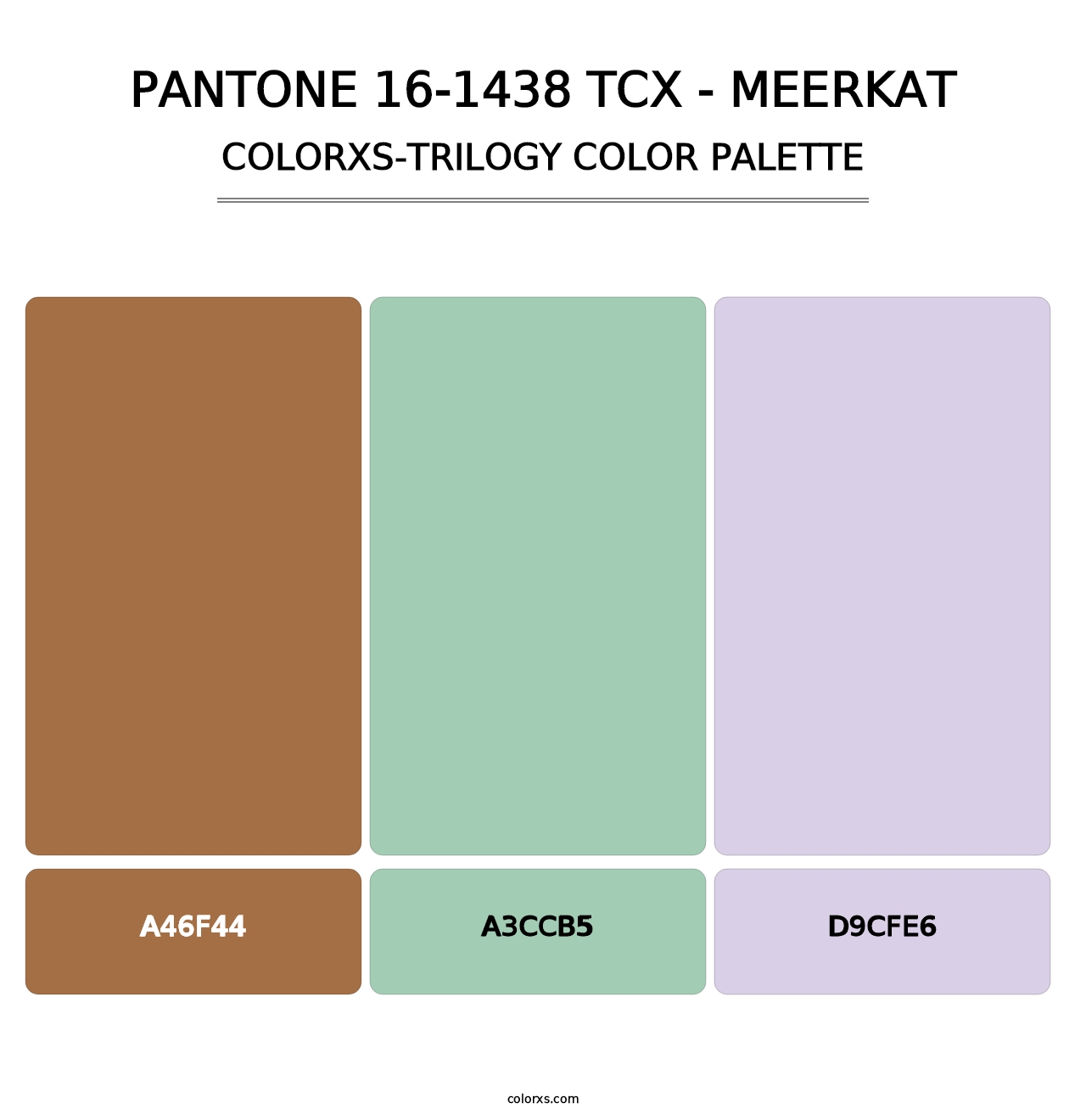 PANTONE 16-1438 TCX - Meerkat - Colorxs Trilogy Palette