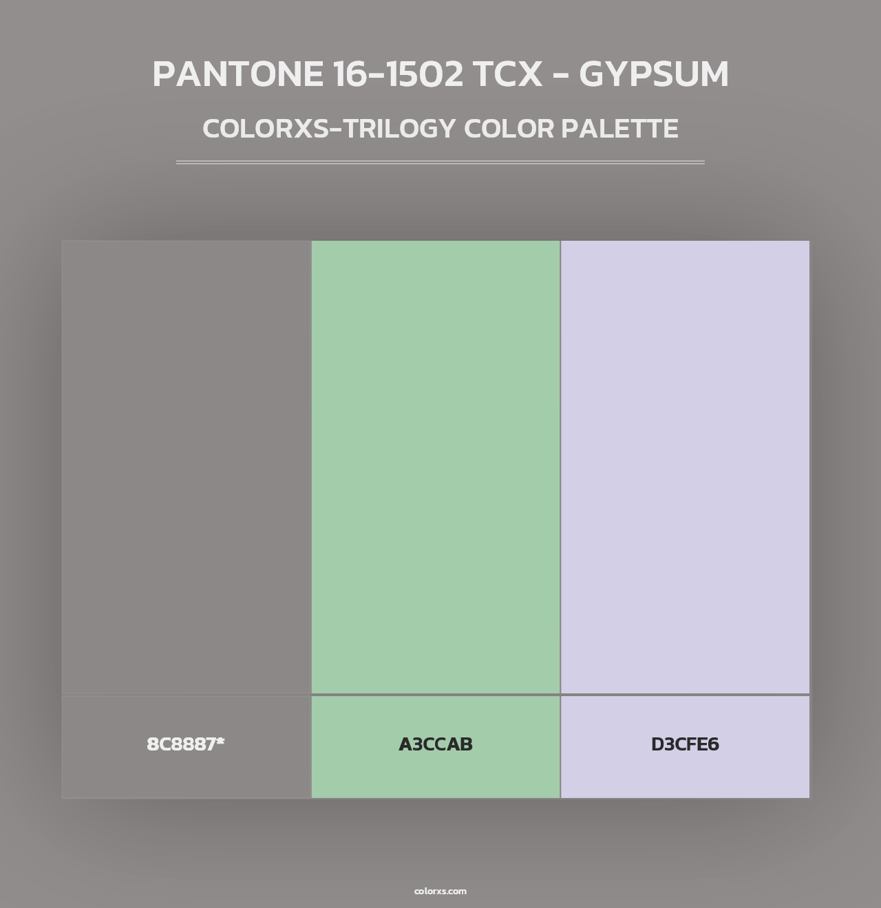 PANTONE 16-1502 TCX - Gypsum - Colorxs Trilogy Palette