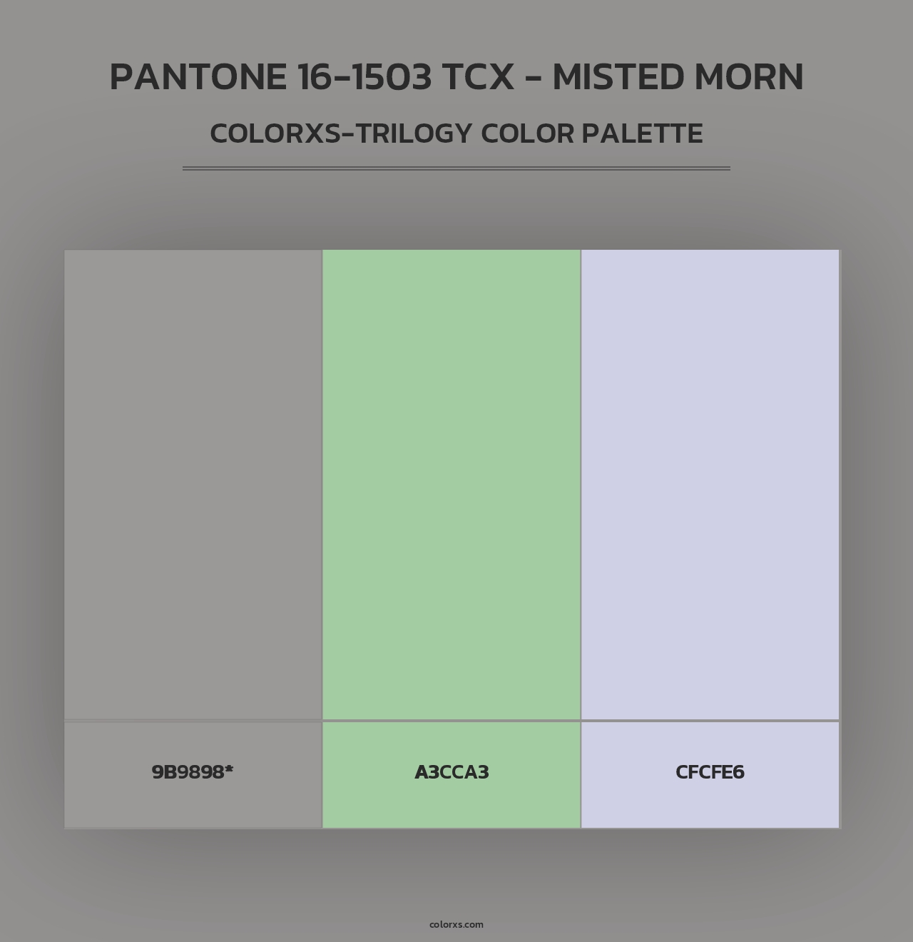 PANTONE 16-1503 TCX - Misted Morn - Colorxs Trilogy Palette