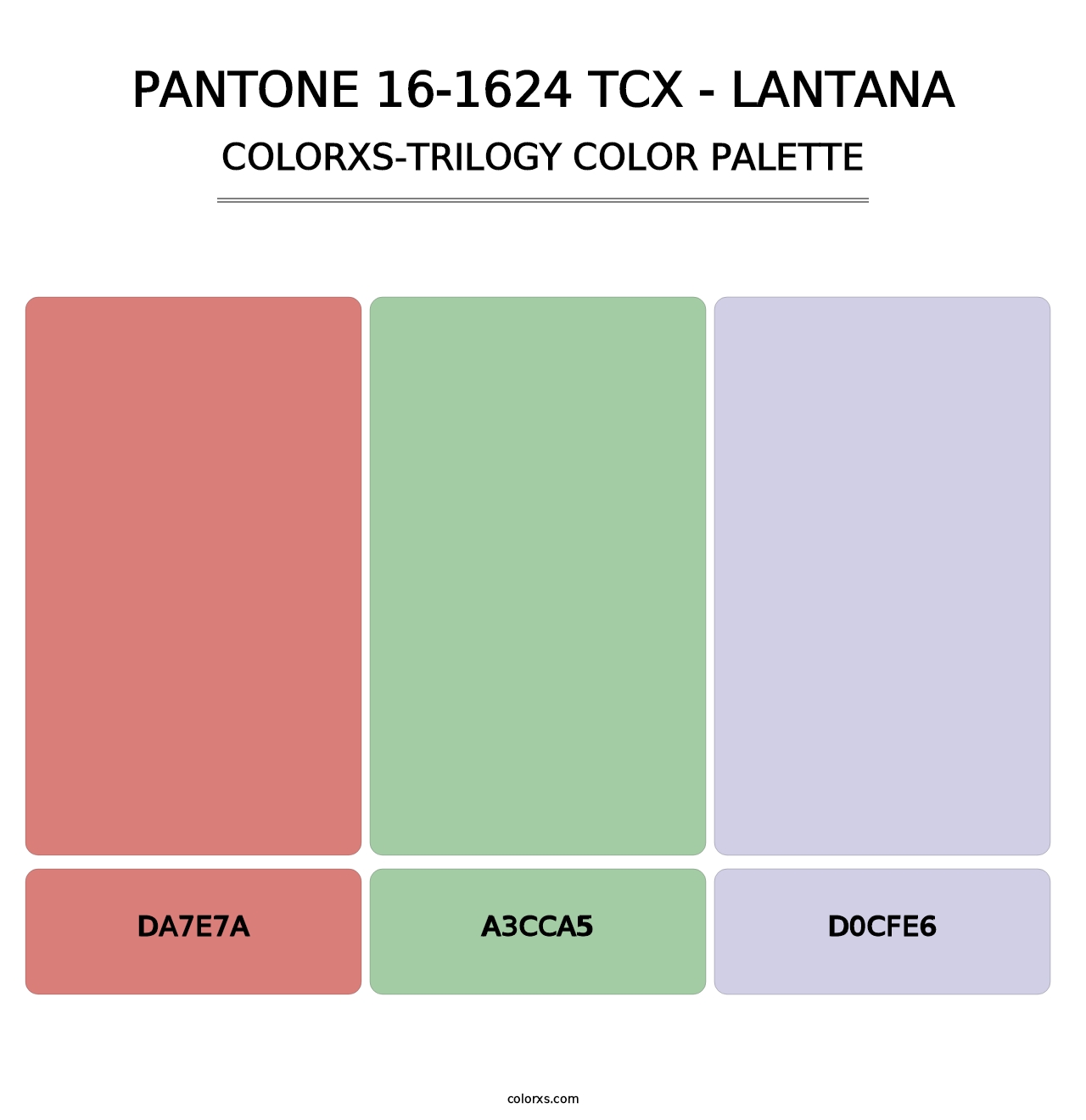 PANTONE 16-1624 TCX - Lantana - Colorxs Trilogy Palette