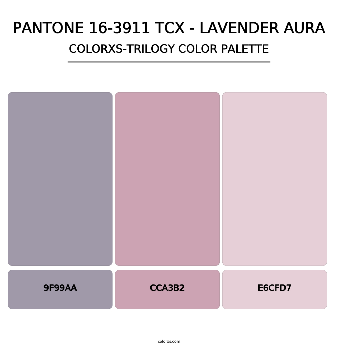 PANTONE 16-3911 TCX - Lavender Aura - Colorxs Trilogy Palette