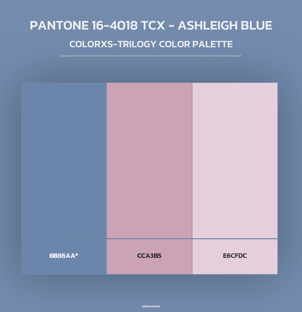 PANTONE 16-4018 TCX - Ashleigh Blue - Colorxs Trilogy Palette