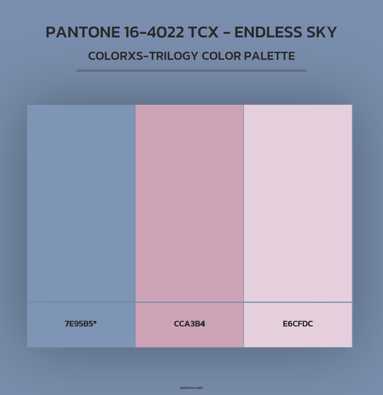 PANTONE 16-4022 TCX - Endless Sky - Colorxs Trilogy Palette