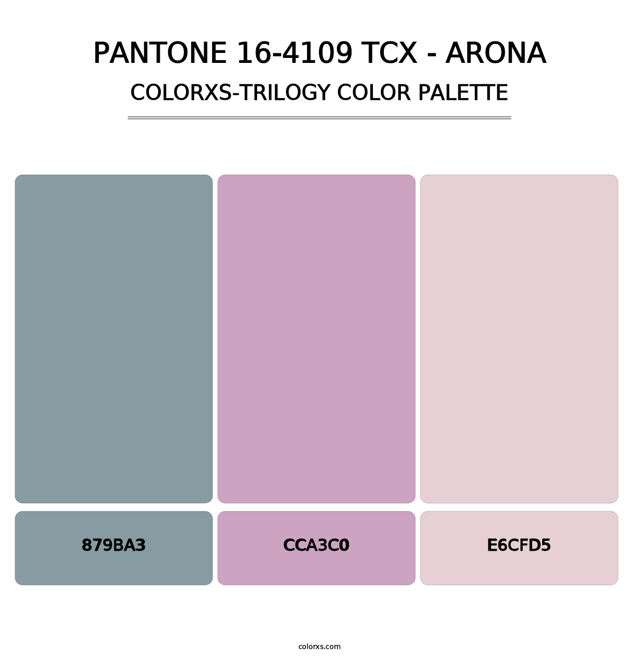 PANTONE 16-4109 TCX - Arona - Colorxs Trilogy Palette