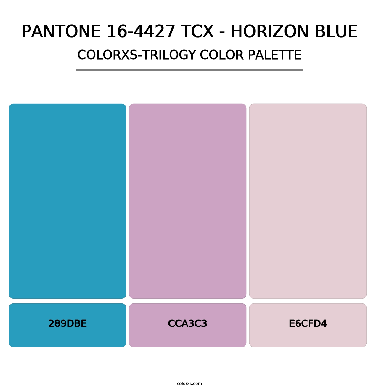 PANTONE 16-4427 TCX - Horizon Blue - Colorxs Trilogy Palette