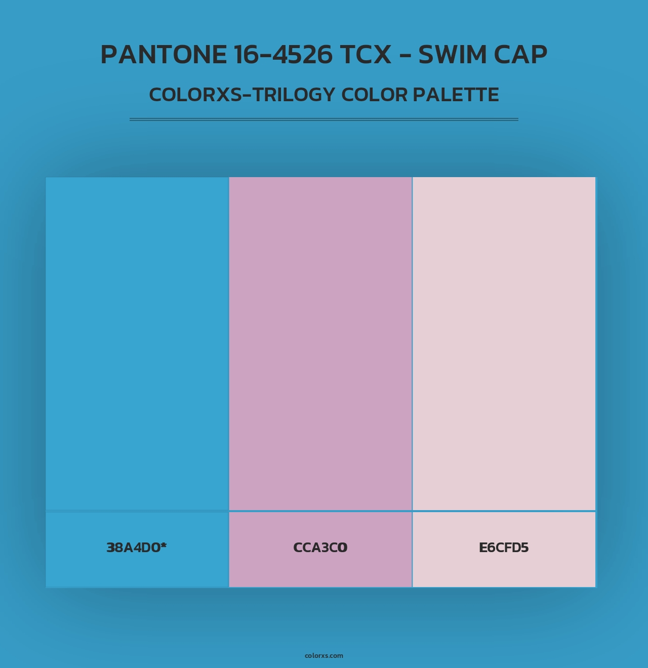 PANTONE 16-4526 TCX - Swim Cap - Colorxs Trilogy Palette