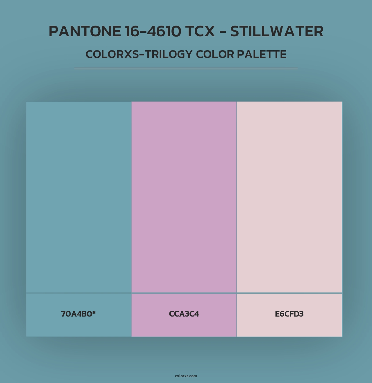 PANTONE 16-4610 TCX - Stillwater - Colorxs Trilogy Palette
