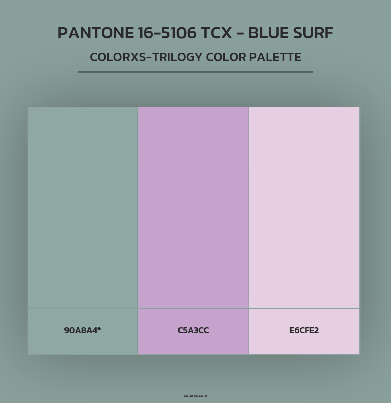 PANTONE 16-5106 TCX - Blue Surf - Colorxs Trilogy Palette
