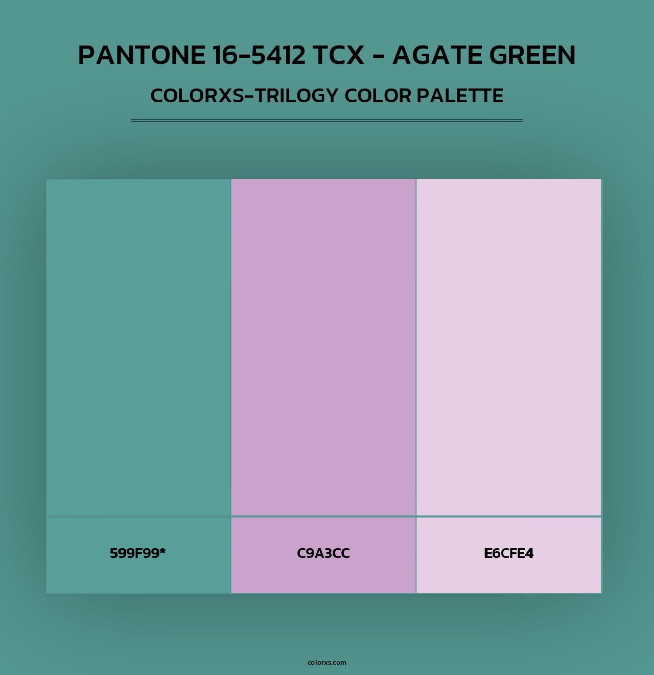 PANTONE 16-5412 TCX - Agate Green - Colorxs Trilogy Palette