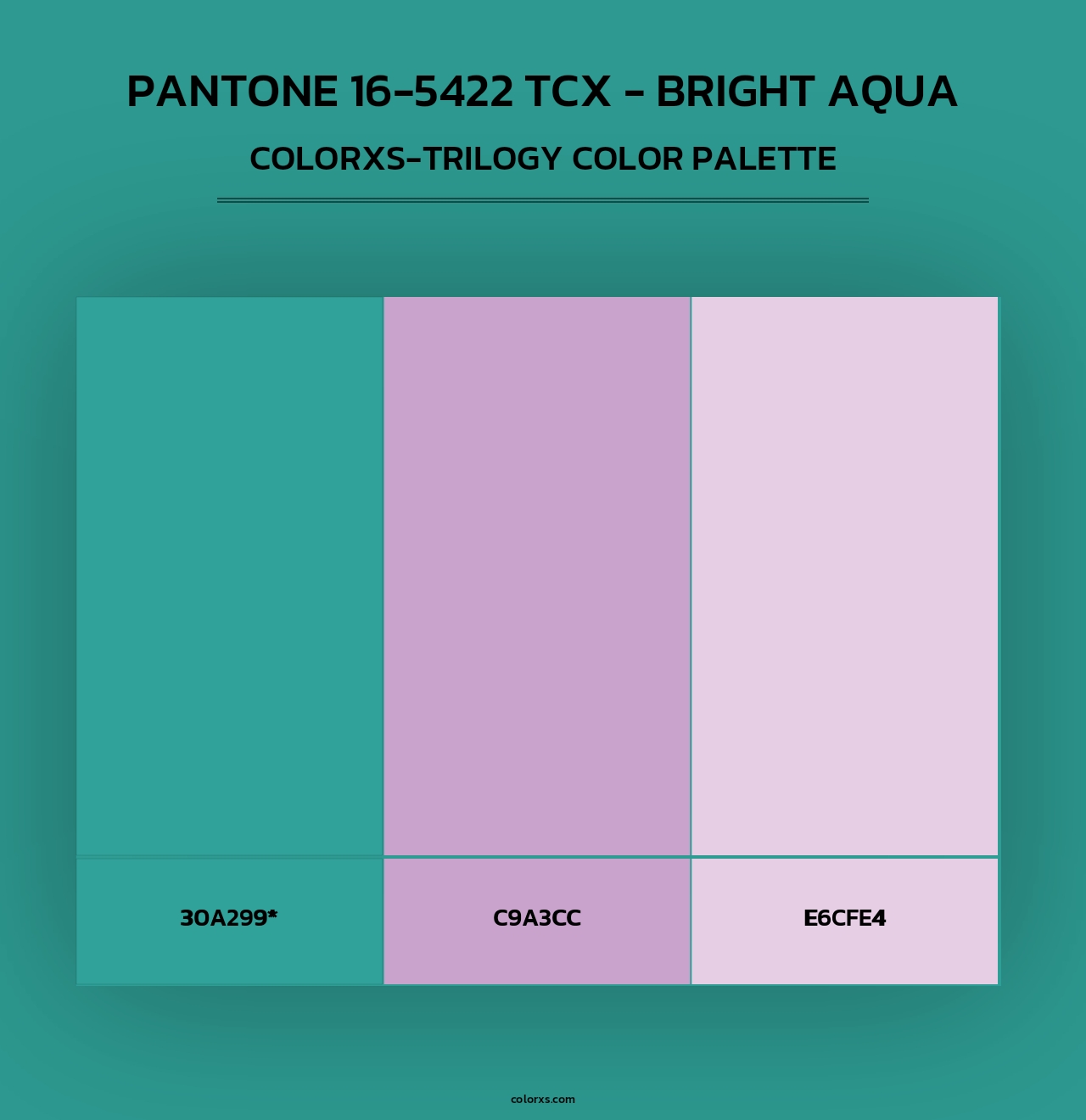 PANTONE 16-5422 TCX - Bright Aqua - Colorxs Trilogy Palette