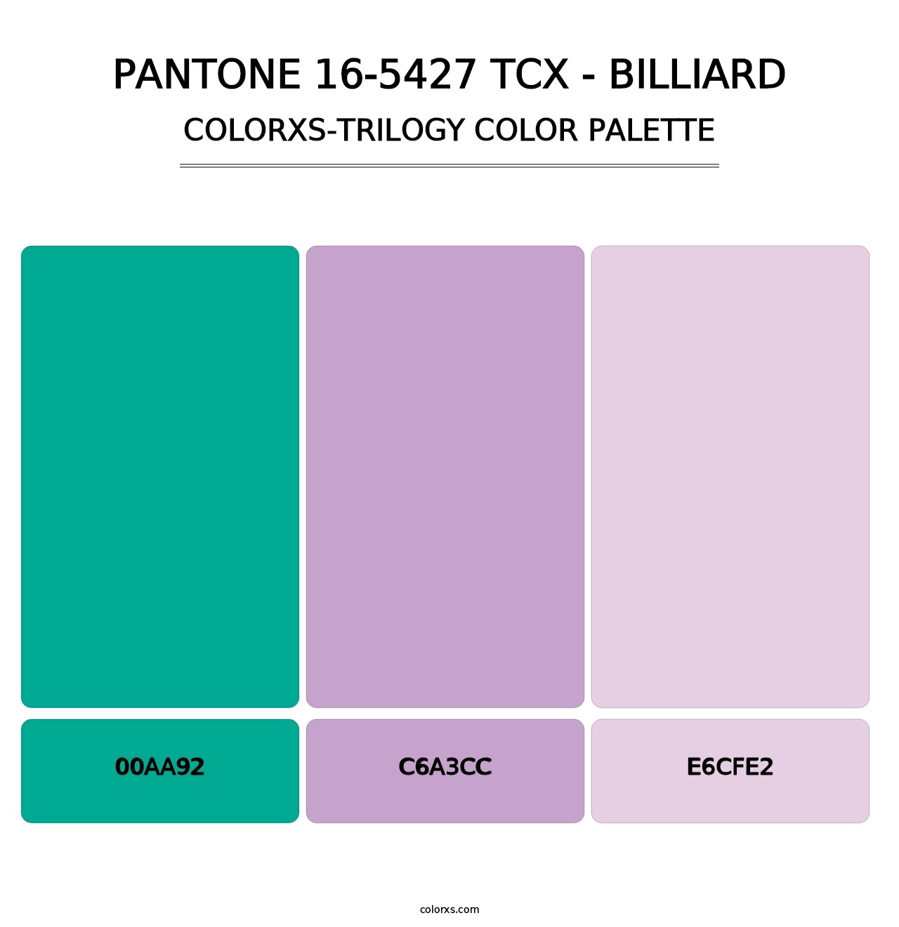 PANTONE 16-5427 TCX - Billiard - Colorxs Trilogy Palette