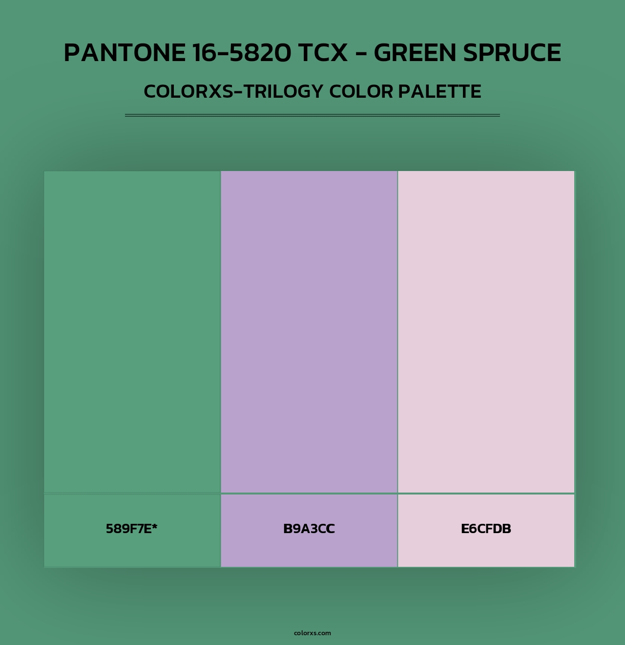 PANTONE 16-5820 TCX - Green Spruce - Colorxs Trilogy Palette
