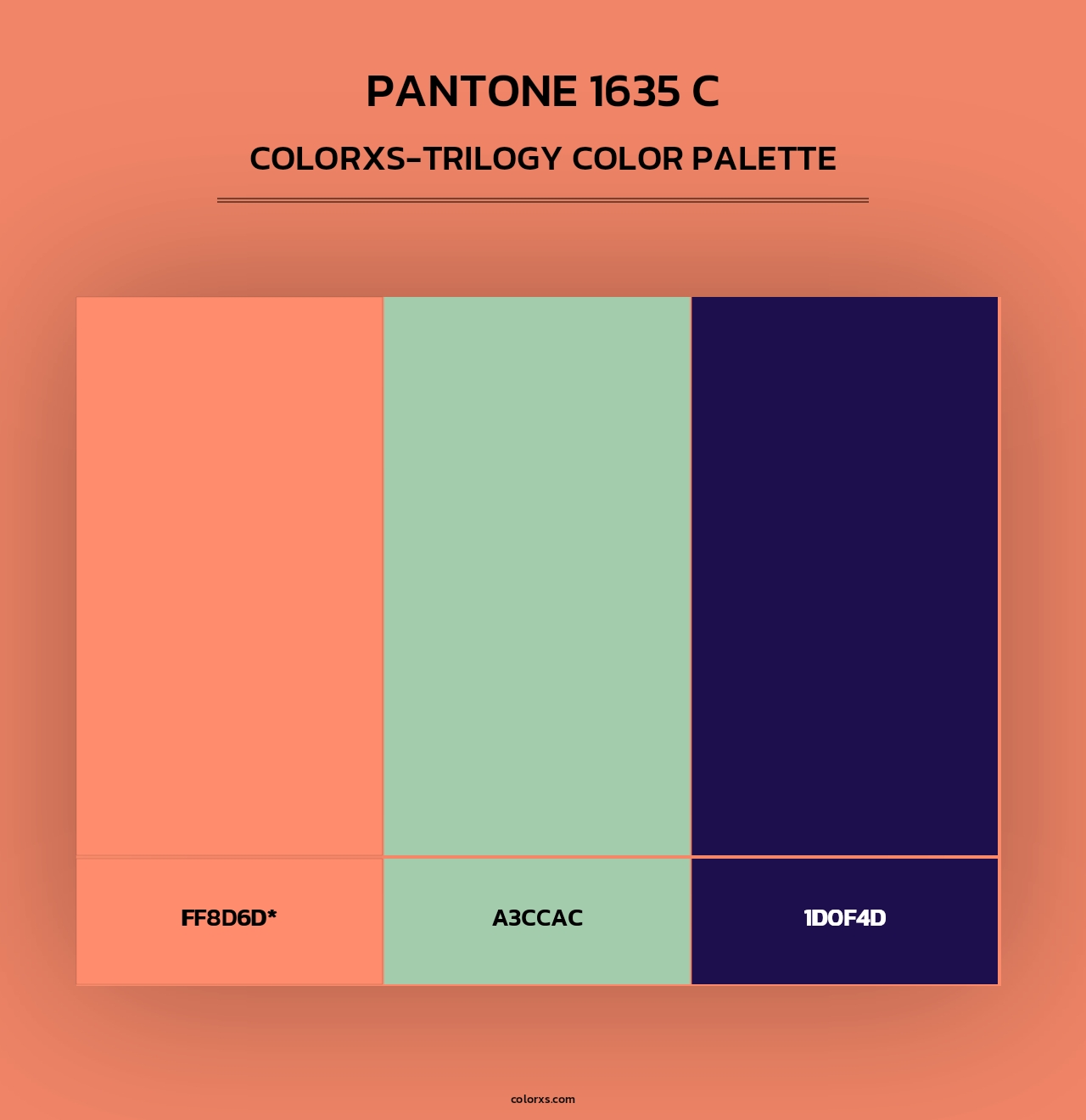 PANTONE 1635 C - Colorxs Trilogy Palette