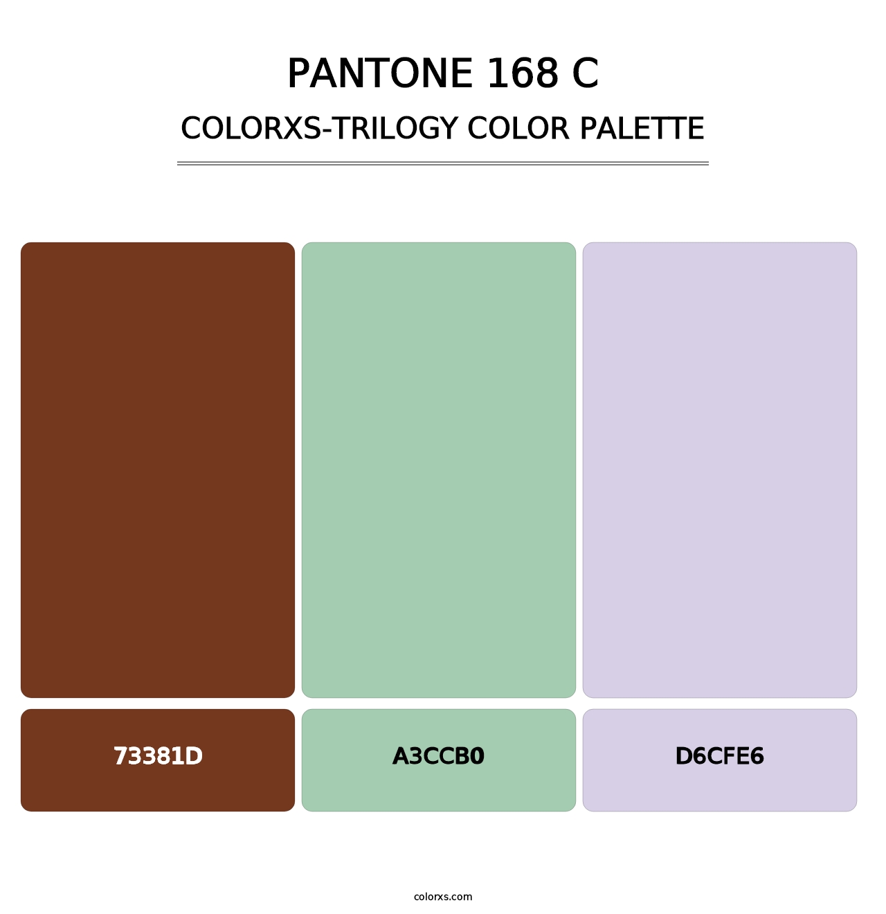 PANTONE 168 C - Colorxs Trilogy Palette