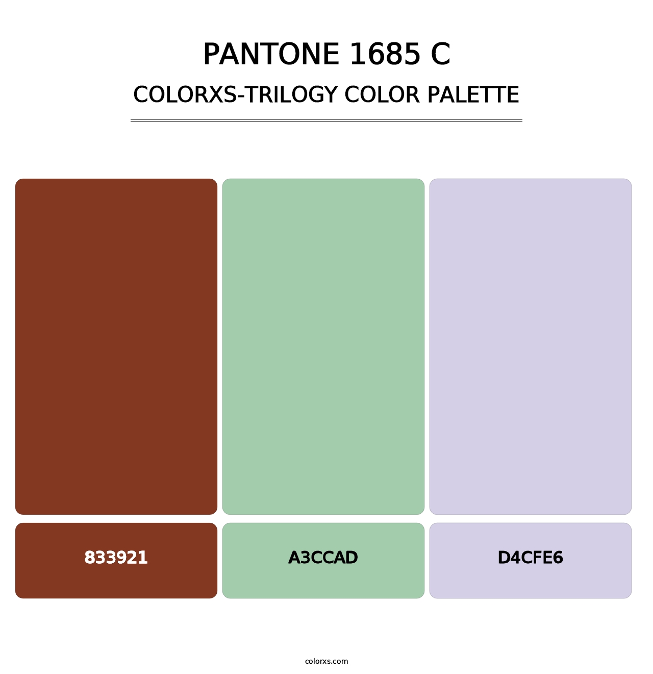 PANTONE 1685 C - Colorxs Trilogy Palette