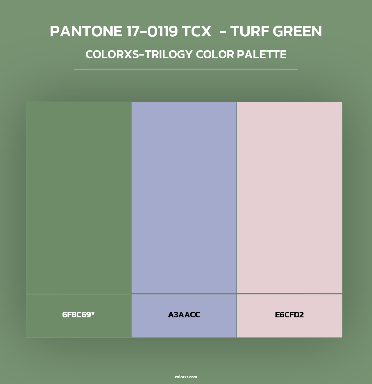 PANTONE 17-0119 TCX  - Turf Green - Colorxs Trilogy Palette