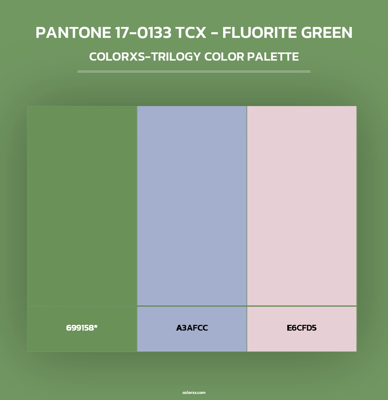 PANTONE 17-0133 TCX - Fluorite Green - Colorxs Trilogy Palette