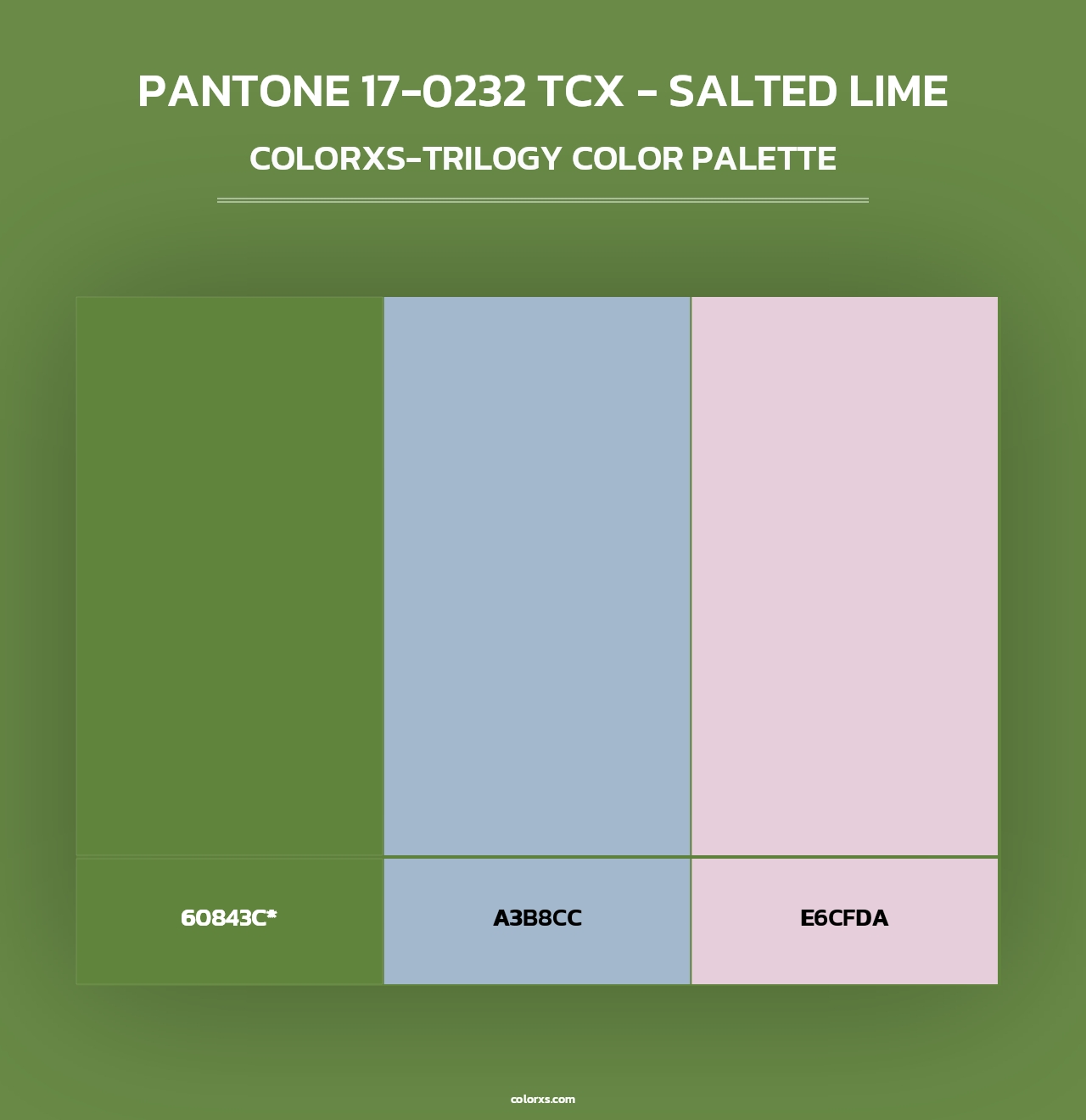 PANTONE 17-0232 TCX - Salted Lime - Colorxs Trilogy Palette