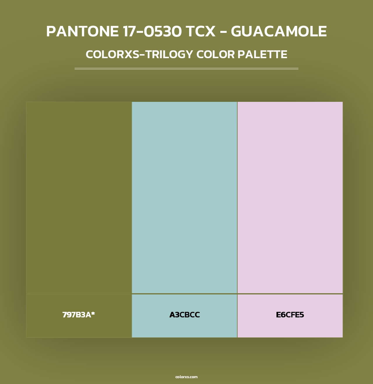 PANTONE 17-0530 TCX - Guacamole - Colorxs Trilogy Palette