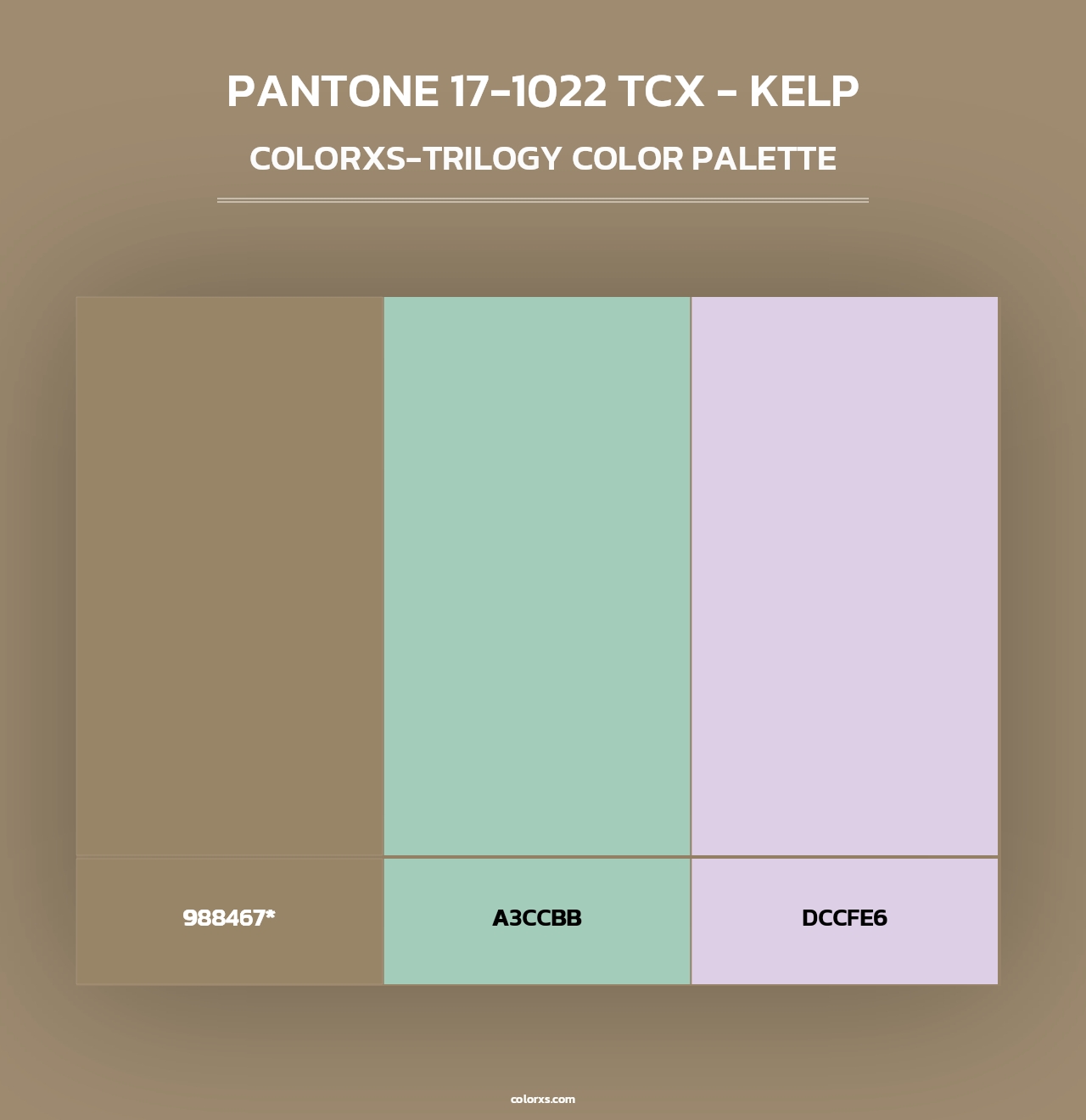 PANTONE 17-1022 TCX - Kelp - Colorxs Trilogy Palette