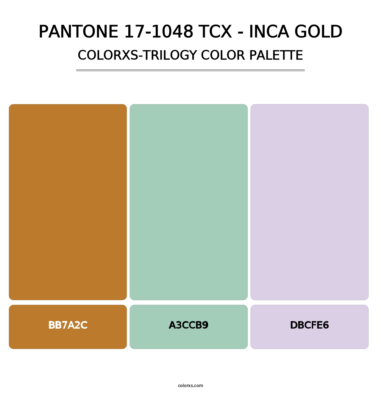 PANTONE 17-1048 TCX - Inca Gold - Colorxs Trilogy Palette