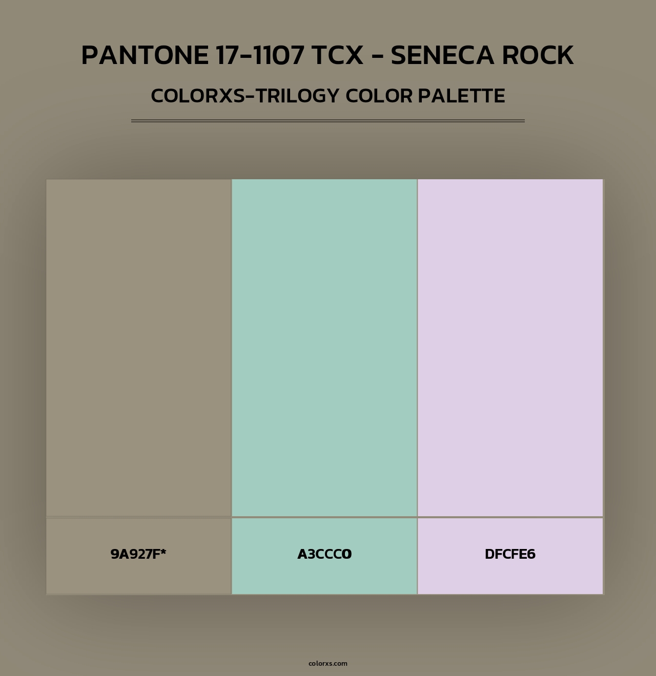 PANTONE 17-1107 TCX - Seneca Rock - Colorxs Trilogy Palette