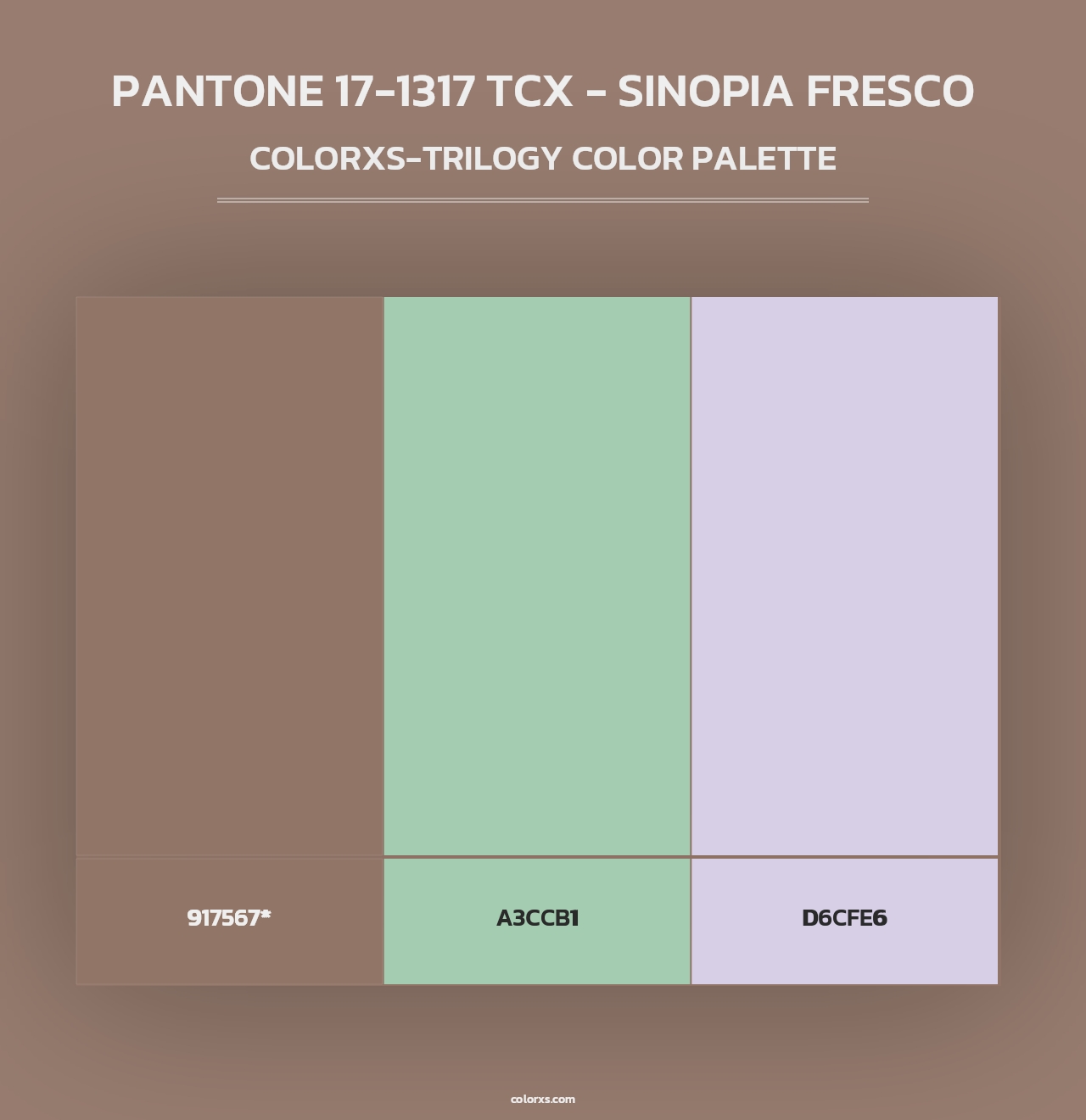 PANTONE 17-1317 TCX - Sinopia Fresco - Colorxs Trilogy Palette