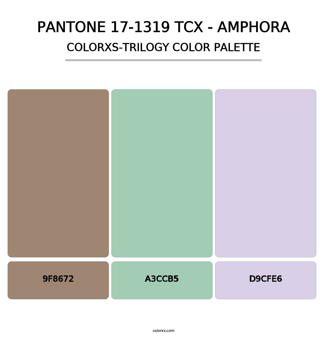 PANTONE 17-1319 TCX - Amphora - Colorxs Trilogy Palette