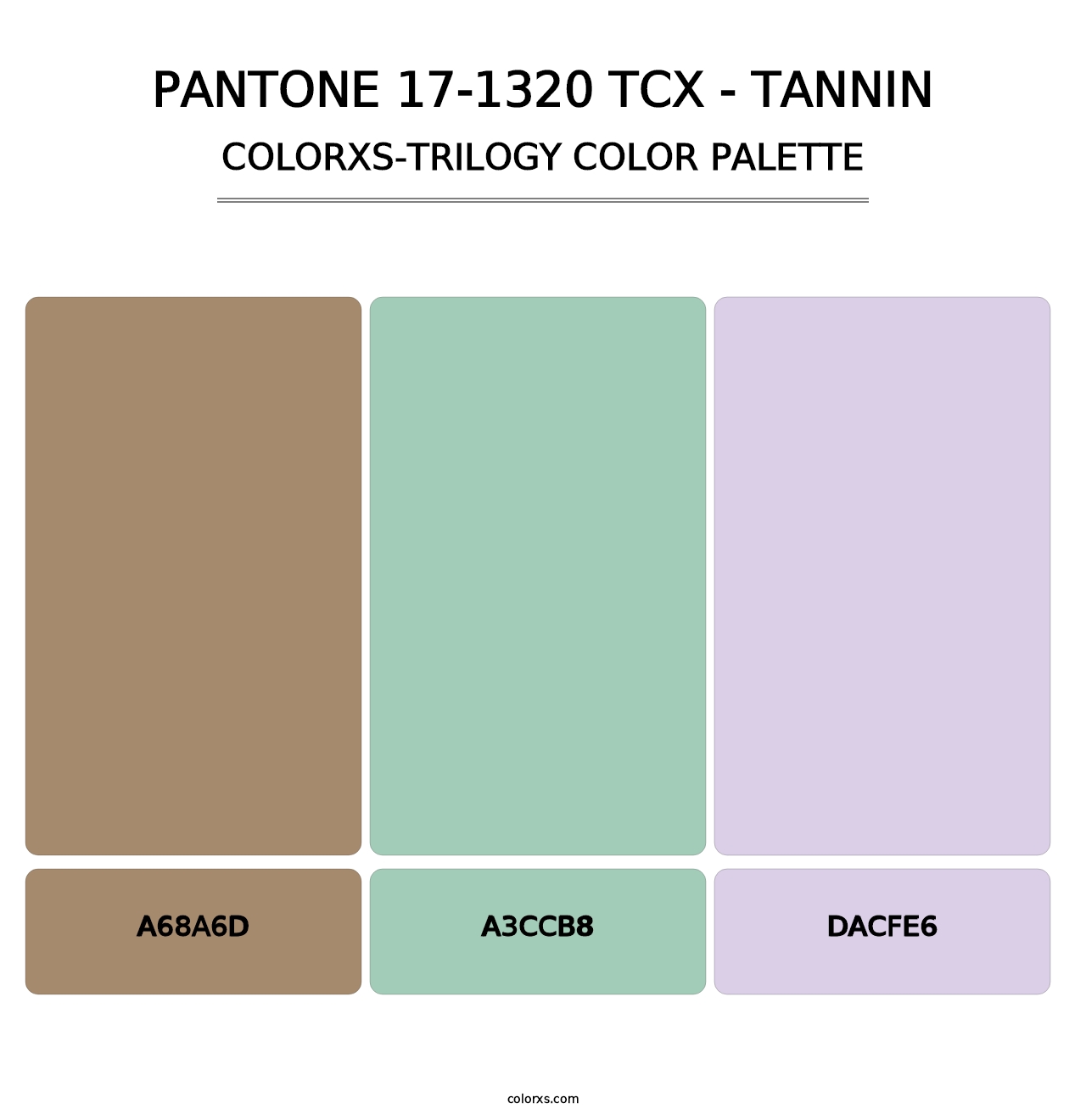 PANTONE 17-1320 TCX - Tannin - Colorxs Trilogy Palette