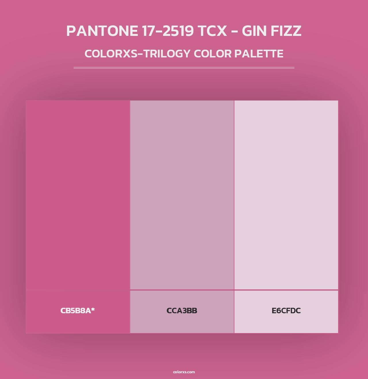 PANTONE 17-2519 TCX - Gin Fizz - Colorxs Trilogy Palette