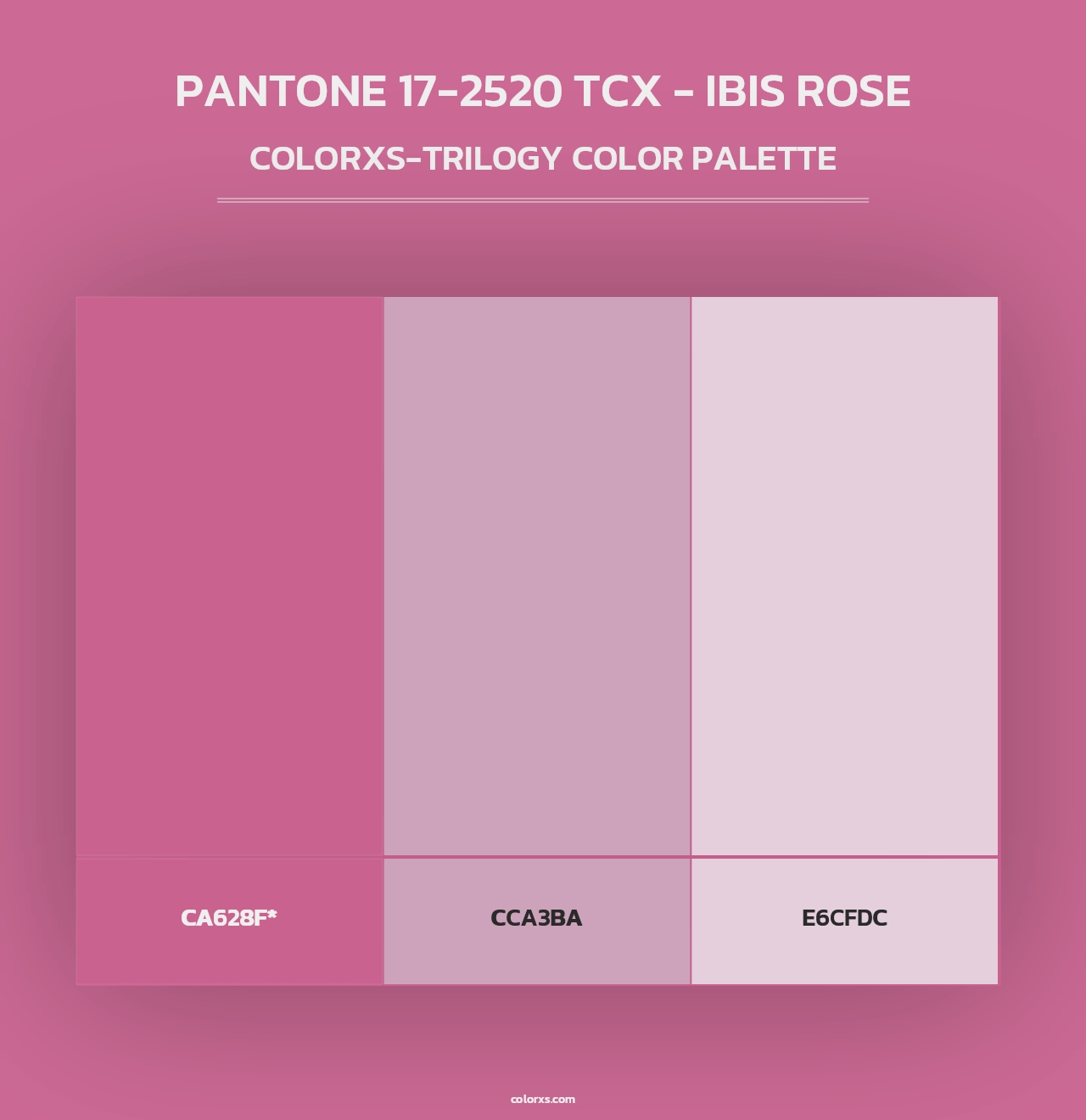 PANTONE 17-2520 TCX - Ibis Rose - Colorxs Trilogy Palette