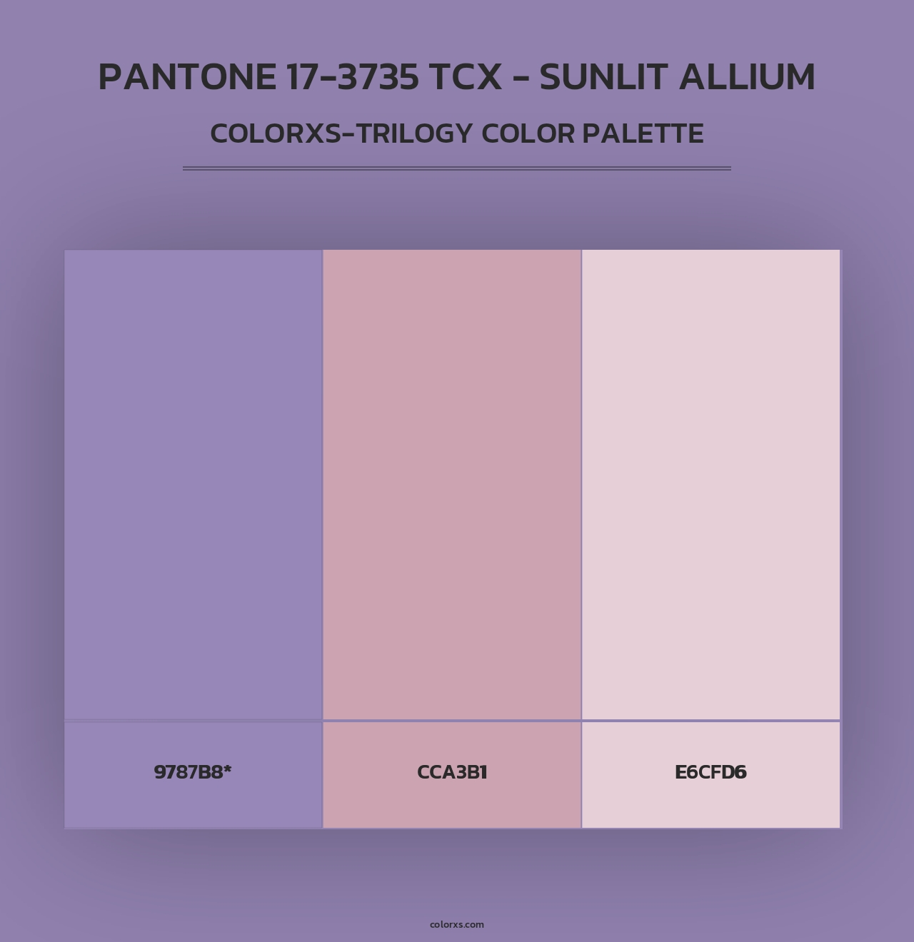 PANTONE 17-3735 TCX - Sunlit Allium - Colorxs Trilogy Palette