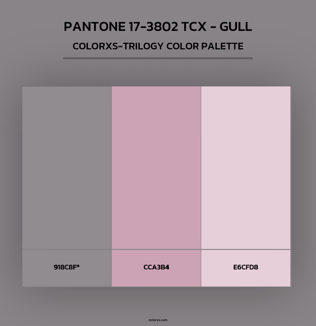 PANTONE 17-3802 TCX - Gull - Colorxs Trilogy Palette